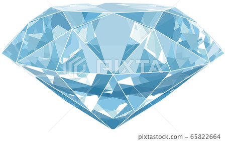Vector illustration design Brilliant cut diamond background transparent 65822664