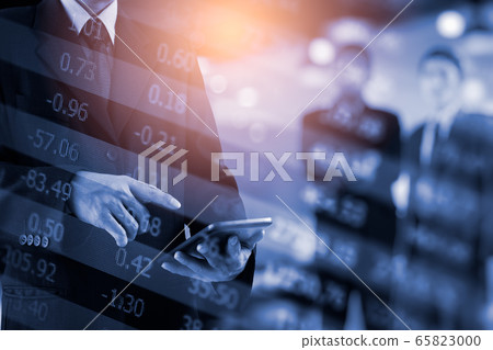 Stock market or forex trading graph and Stock market or forex trading graph and 65823000