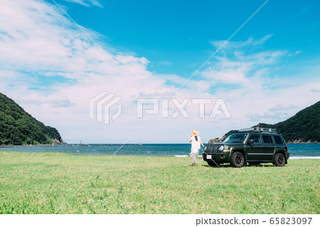 Drive sea blue sky Drive sea blue sky 65823097