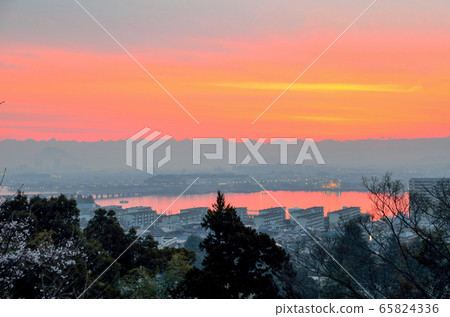 滋賀縣長谷山公園的景色 滋賀縣長谷山公園的景色 65824336
