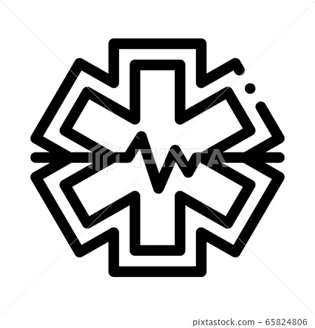 hypothermia cardiogram problems icon vector outline illustration hypothermia cardiogram problems icon vector outline illustration 65824806