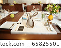 Wedding table make-up 65825501