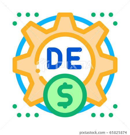 consumer cash settings icon vector outline illustration consumer cash settings icon vector outline illustration 65825874