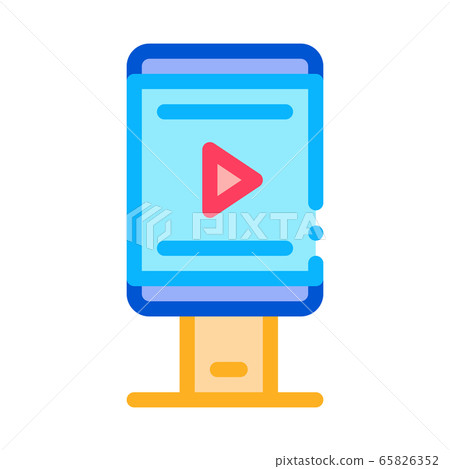 video advertising on phone icon vector outline illustration video advertising on phone icon vector outline illustration 65826352