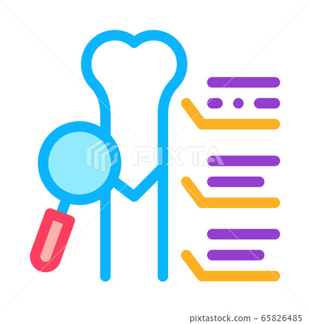 study bone joint icon vector outline illustration 65826485