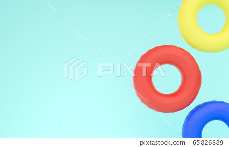  Float background 3DCG illustration image 65826889