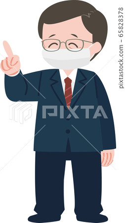 中年上班族建議微笑面具 65828378