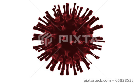corona virus ncov Covid-19 flu outbreak concept, influenza virus cell with clipping path, 3d render corona virus ncov Covid-19 flu outbreak concept, influenza virus cell with clipping path, 3d render 65828533