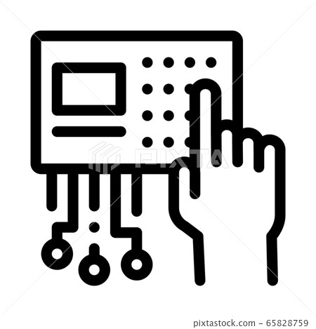 safe code set icon vector outline illustration safe code set icon vector outline illustration 65828759