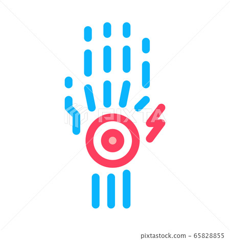 arthritis of wrist icon vector outline illustration 65828855