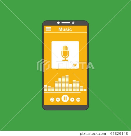 Music Player UI app design for website and mobile 65829148