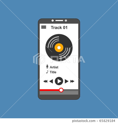 modern minimalistic media player user interface 65829184