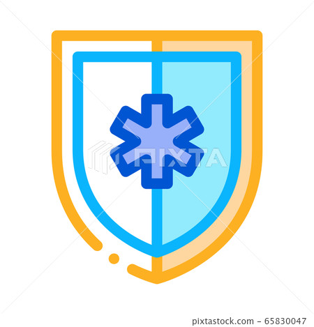 medical protection sign icon vector outline illustration medical protection sign icon vector outline illustration 65830047