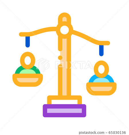 employment scales of justice icon vector outline illustration employment scales of justice icon vector outline illustration 65830136