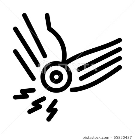 arthritis of elbow icon vector outline illustration 65830487