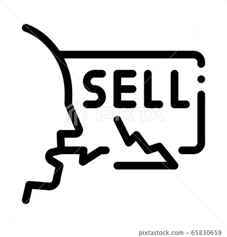 person seller icon vector outline illustration person seller icon vector outline illustration 65830659