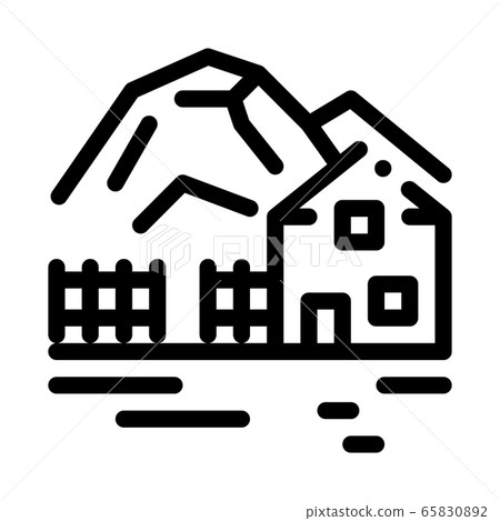 highlands village icon vector outline illustration highlands village icon vector outline illustration 65830892