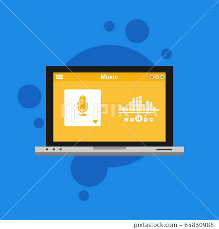 music player flat design concept vector color music player flat design concept vector color 65830988
