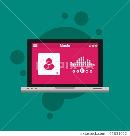 music player flat design concept vector color music player flat design concept vector color 65831022