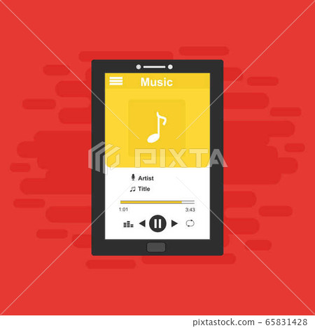 Mobile music application interface design concept Mobile music application interface design concept 65831428