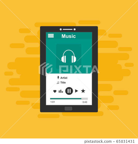 Mobile music application interface design concept Mobile music application interface design concept 65831431