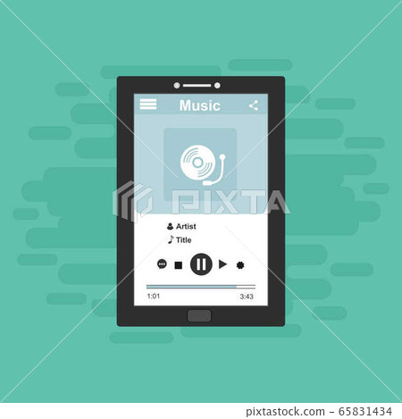 Mobile music application interface design concept Mobile music application interface design concept 65831434