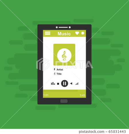 Mobile music application interface design concept Mobile music application interface design concept 65831443