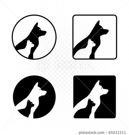 dogs and cats sign symbol icon dogs and cats sign symbol icon 65831511