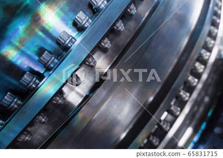 A detailed view of the gas turbine engine for 65831715