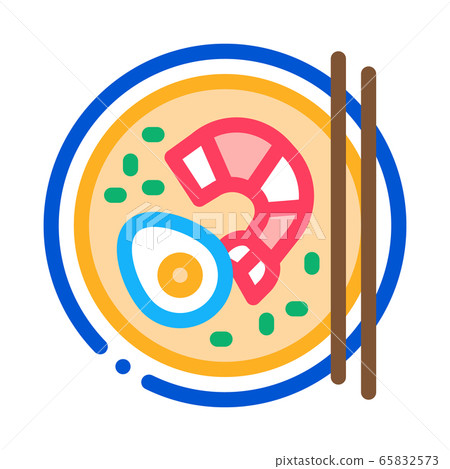 seafood plate icon vector outline illustration seafood plate icon vector outline illustration 65832573