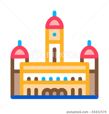 sultan palace abdul - samad icon vector outline illustration sultan palace abdul - samad icon vector outline illustration 65832574