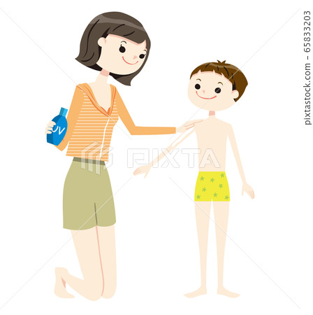 親子棕褐色泳裝02 親子棕褐色泳裝02 65833203