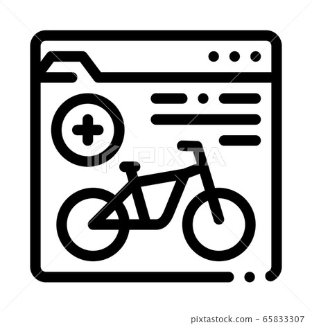bike sharing services information icon vector outline illustration bike sharing services information icon vector outline illustration 65833307