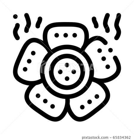 kind of malaysian flower icon vector outline illustration kind of malaysian flower icon vector outline illustration 65834362