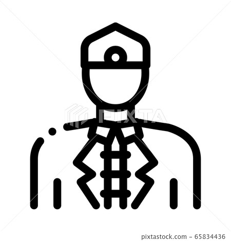 malaysian men icon vector outline illustration 65834436