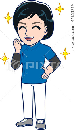 Mid-sized nurse _ whole body Mid-sized nurse _ whole body 65835239