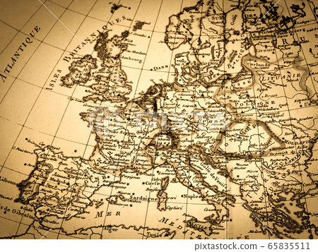 Antique world map Europe 65835511