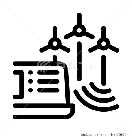 management of wind energy technicians icon vector outline illustration management of wind energy technicians icon vector outline illustration 65836014