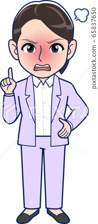 A woman in a suit _ whole body 65837650