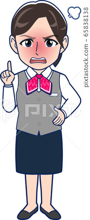 Office worker young woman _ whole body Office worker young woman _ whole body 65838138