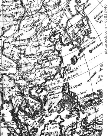 Antique world map East Asia Antique world map East Asia 65838440