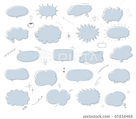 簡單而時尚的手寫講話泡泡/插圖/講話泡泡 簡單而時尚的手寫講話泡泡/插圖/講話泡泡 65838468