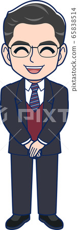 男性中層員工_全身 男性中層員工_全身 65838514