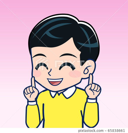 Boy in yellow clothes - Stock Illustration [65838661] - PIXTA