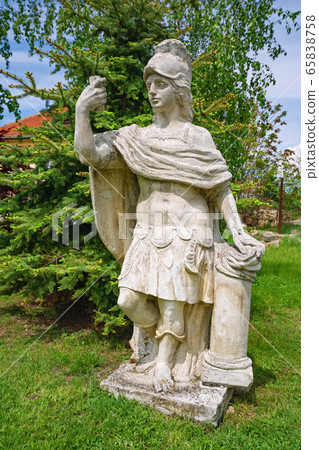 Old Statue of an Roman Hero 65838758