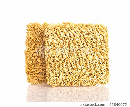 Instant noodles on white background Instant noodles on white background 65840075