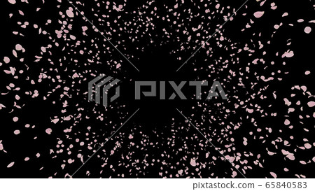 玫瑰玫瑰花瓣飛行顆粒五彩紙屑五彩紙屑插圖背景背景 65840583