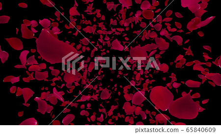 Rose rose petals flying particles confetti confetti illustration background background 65840609