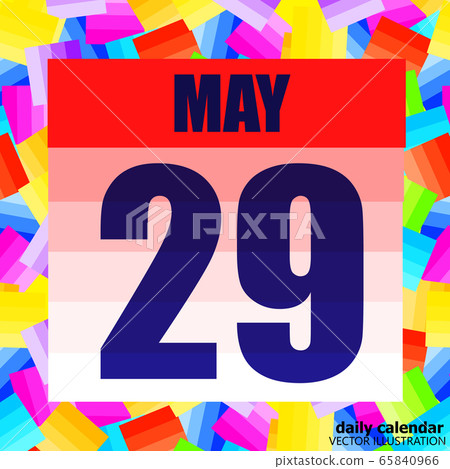 May 29 icon. For planning important day. Banner for holidays and special days. May 29th. May 29 icon. For planning important day. Banner for holidays and special days. May 29th. 65840966