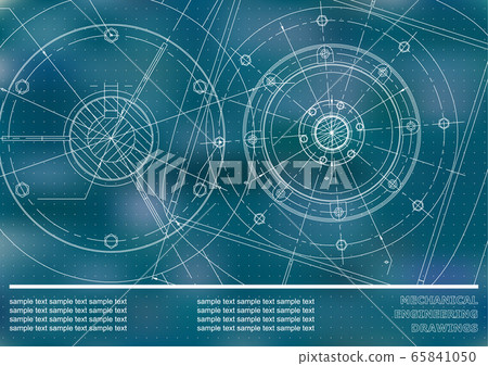 Blueprint. Corporate style. Instrument-making drawings 65841050